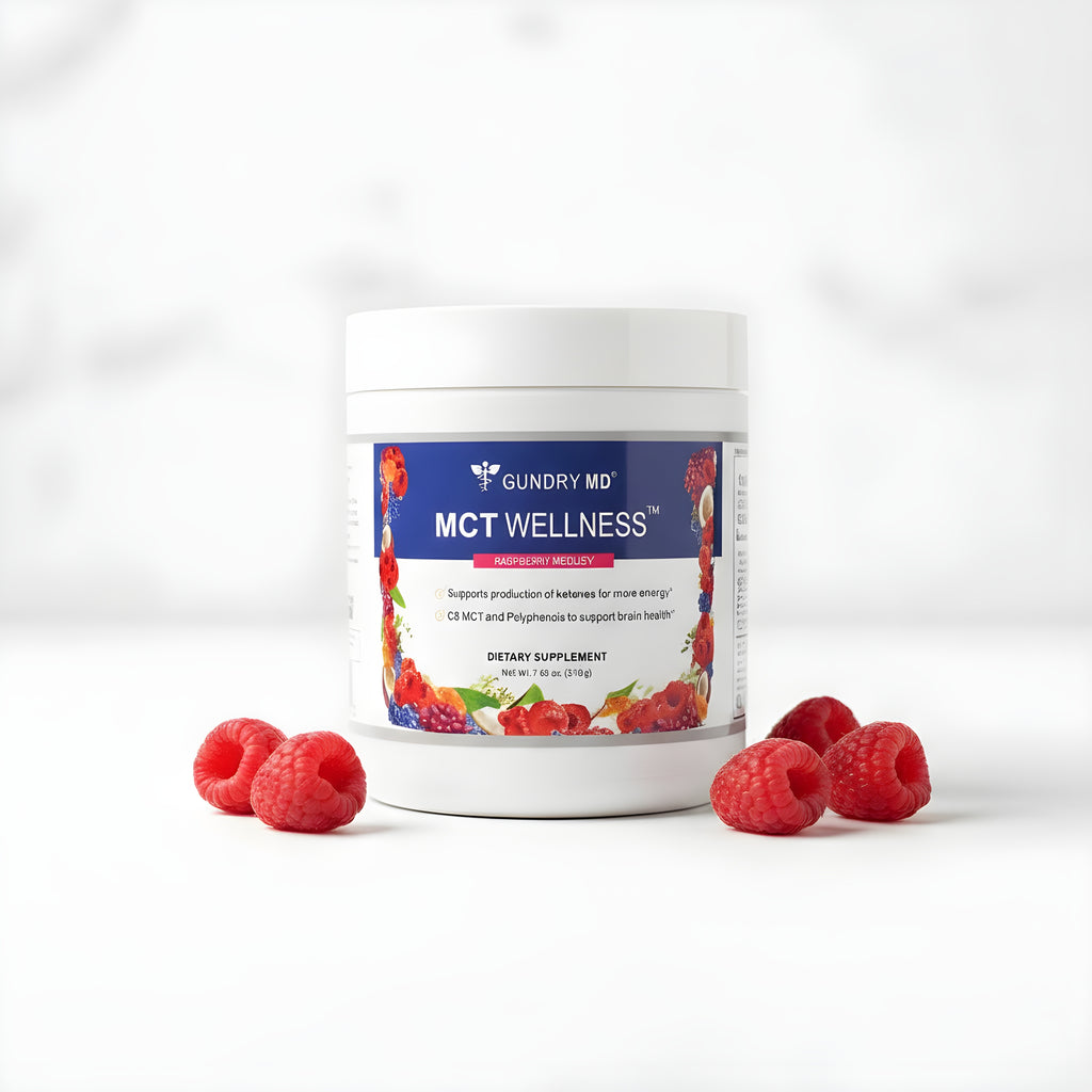 Gundry MD MCT Wellness Raspberry Medley – Energy, Metabolism & Gut Health Supplement (30 Servings)