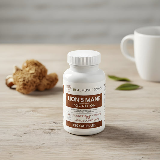 Lion’s Mane Mushroom Capsules – Brain & Focus Support Supplement (120 Count)