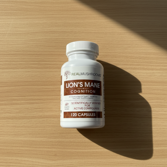 Lion’s Mane Mushroom Capsules – Brain & Focus Support Supplement (120 Count)