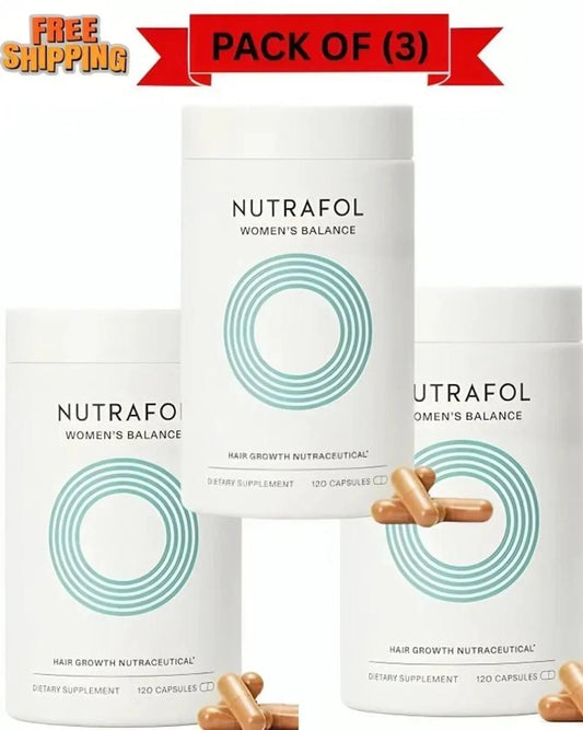Nutrafol Women’s Balance Hair Growth Supplement – 120 Capsules (Pack of 3) |